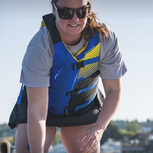 Image of Stohlquist FIT Oversized Adult Life Jacket, US Coast Guard Approved Type III Life Vest, PFD for Men and Women, Easily Adjustable, Lightweight and High Buoyancy - Plus Size (48-60 inch Chest)