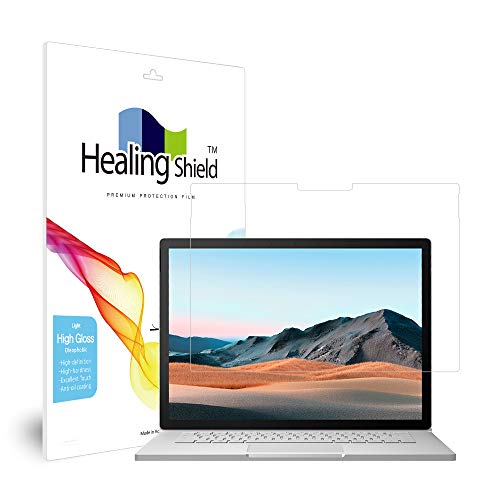 Healingshield スキンシール液晶保護フィルム Screen Protector Light Oleophobic High Gloss Film Compatible with Microsoft Surface Book3 13