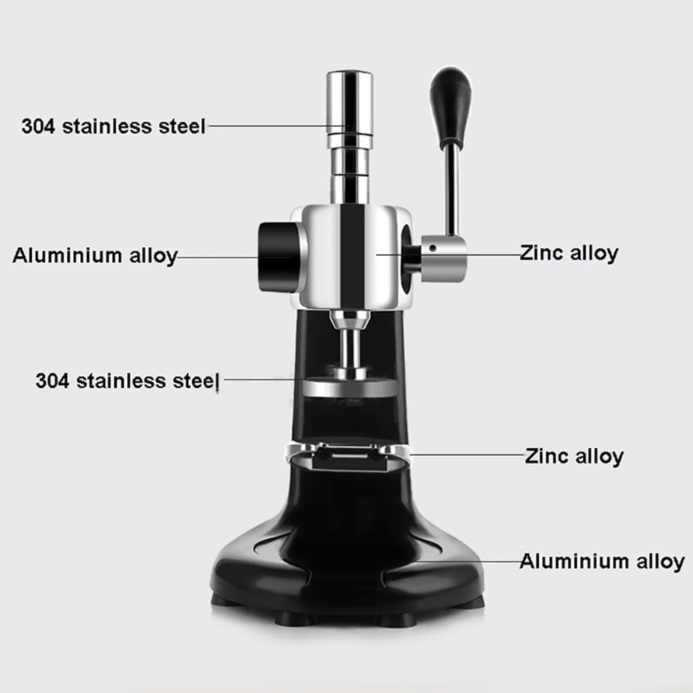 Ręczny ubijak do kawy ze stali nierdzewnej, ubijak do espresso 58 mm ubijak z podstawą ubijającą, komercyjna prasa do proszku Premium Barista, prasa z płaskim młotkiem do kawiarni i domu