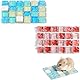 Rakiuty Kühlmatte für Hamster, Kühlmatte für Meerschweinchen, Kaninchen-Kühlkissen Hamster, Kühlung Pad Sommer, Meerschweinchen Schlafmatte Bett, Haustier Eismatte Kühlkissen, 2 Stück