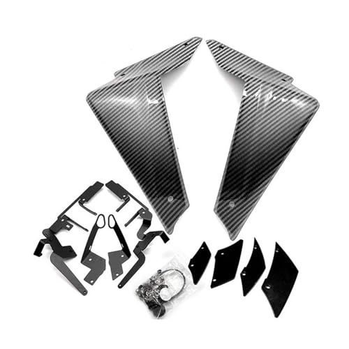 に適合するヤマハ MT-09 FZ-09 SP 2021 2022 2023用 オートバイスポーツダウンフォースネイキッドサイドスポイラーエアロダイナミックウィング フレームトリム(Type 4)