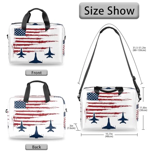 Bolso para portátil 15.6-16 pulg diseño bandera EE.UU. miniatura 6
