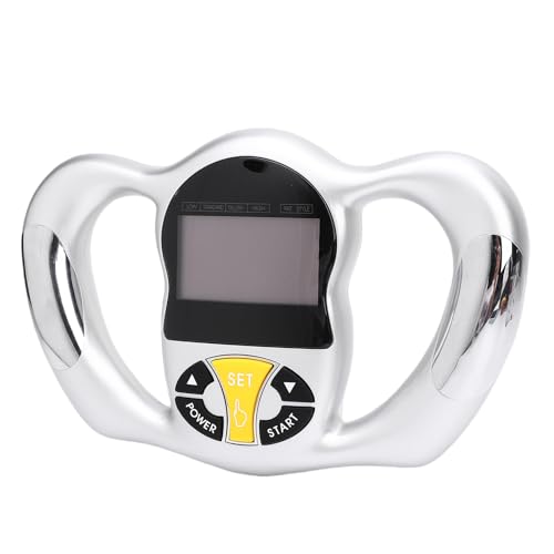 LUCKDANO Body Fat Analyzer, Handheld Digital Body Fat Monitor with LCD Display for Body Fat Percentage, BMI, Muscle Mass, and Basal Metabolic Rate, 9 User Memory