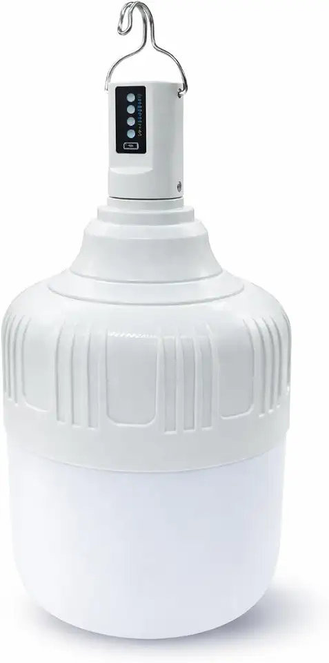 Lâmpada LED de Emergência Recarregável, 38W, 4000mAh, Portátil, 5 Modos de Iluminação, para Camping, Viagens, Uso Interno e Externo - Pazie®