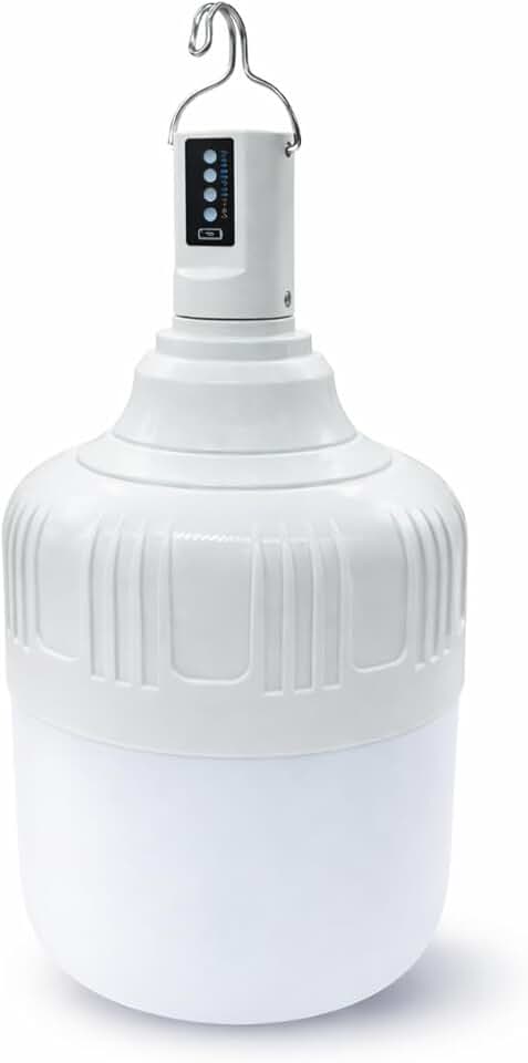 Lâmpada LED de Emergência Recarregável, 38W, 4000mAh, Portátil, 5 Modos de Iluminação, para Camping, Viagens, Uso Interno e Externo - Pazie®