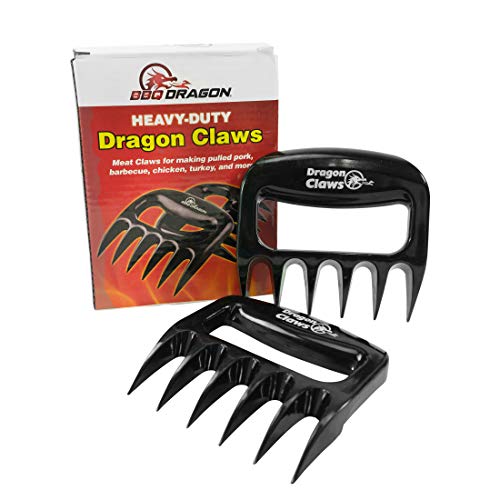 BBQ Dragon Dragon Claws Best for Shredding Meat, Barbecue Meat Claws, Pulled Pork Shredder Tool, BHA Free High Temperature Plastic, BBQ Grill Accessories, Chicken Shredder, BBQ Handler (1 Pair)
