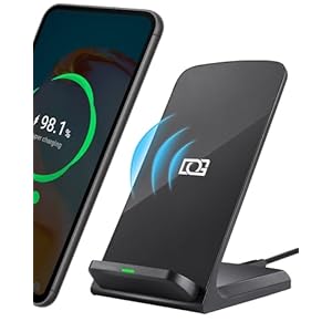 DGPLUS Wireless Phone Charger for Apple & Android, 15W Fast Qi Charging Stand for iPhone 16 Pro Max 15 14 13 12 11 Plus Samsung Galaxy S25 Z Flip Fold Note Pixel 8 Pro & More (1)