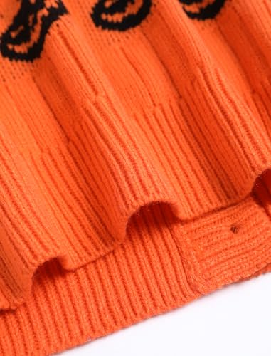 Image of ZAFUL Women's Striped Cardigan Button Up Open Front Knit Oversized Sweater | Button down, Soft chunky knit, Lightweight, Loose fit, Long lantern sleeve, Casual Daily Going Out, Fall Winter Outfits