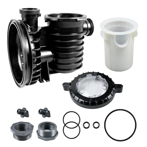 XQK 17307-0110S Pump Strainer Housing Compatible with Pentair Sta-Rite IntelliPro and Max-E-Pro Series Pool Pump Tank Body Assembly Trap Body Assembly Pool and Spa Inground Pump