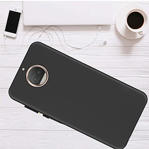 Image of Mobile Back Cover Case for Motorola Moto G5S Plus, Xt1803, Xt1805, Xt1806, Xt1804, Xt1802 (Silicone Case|CameraProtection|Black SC1510)