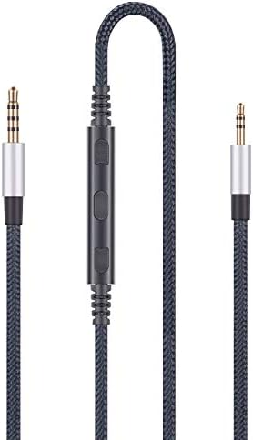 3.5mm to 2.5mm Male Audio Replacement Cable Compatible with Bose oe2, oe2i, AE2, QC35 Headphones, Remote Volume Control & in-Line Mic Cord Compatible with iPhone