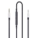 Produktbild 3,5 mm auf 2,5 mm Stecker, Audio-Ersatzkabel, kompatibel mit Bose oe2, oe2i, AE2, QC35 Kopfhörer, Fernbedienung Lautstärkeregler und Inline-Mikrofonkabel, kompatibel mit iPhone