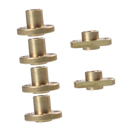 NAMOARLY 6pcs Trapezoidal Screw Nuts for Printer Brass Nuts Lead Elimination Gaps Accessories