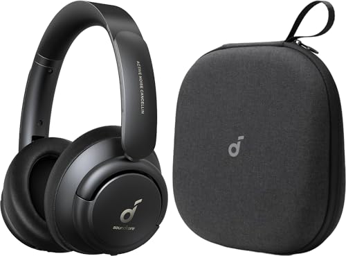 Soundcore Life Q30 by Anker, Hybrid Active Noise Cancelling Headphones, with Travel Case, Multiple Modes, Hi-Res Sound, Custom EQ via App, 50H Playtime, Comfortable Fit, Bluetooth