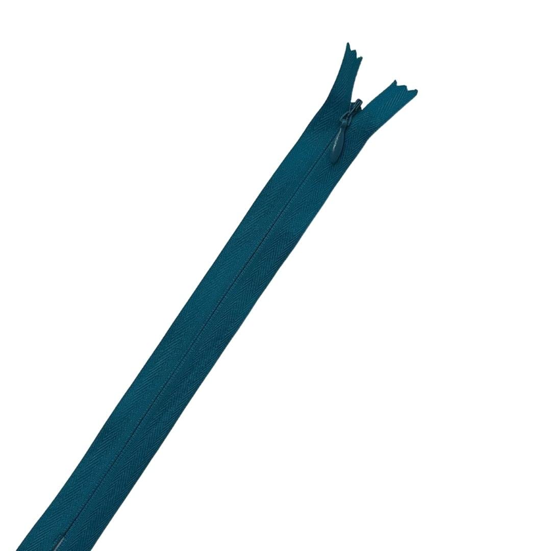 Plush Addict 8" Invisible Zip - Dark Turquoise 20cm Concealed Zip For Dressmaking and Skirts - Closed Ended Zipper