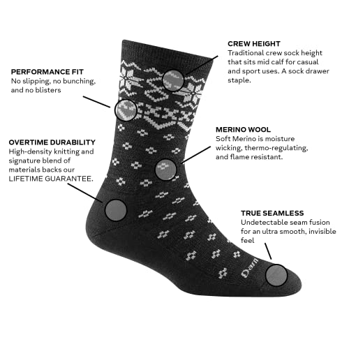 Darn Tough Women's Shetland Crew Lightweight with Cushion Sock (Style 6088) -2