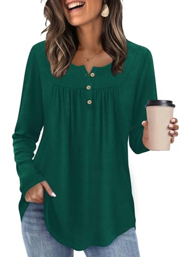 WIHOLL Fall Tops for Women 2025 Plus Size Fall Clothing