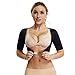 Arm Shapers for Women Slimming Sleeves Compression Chest Support Body Vest Seamless Upper Shapewear(L,Black)