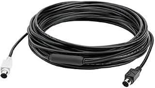 Logitech Extended Cable for Group Video Conferencing System, 10 m, Mini-DIN-6, FCC Class (A), CE, RoHS, Laptop/PC/Mac - Black