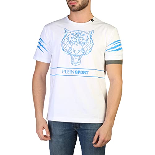 T-Shirt Plein Sport TIPS102 homme noir en coton premium