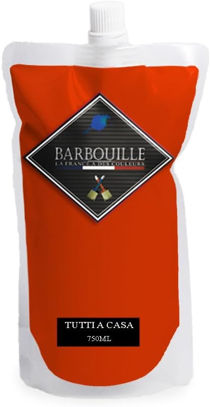 Tutti a Casa Satin Acrylic Varnish - Furniture, Wood, Walls and Ceilings - 1 Litre Red & Pink