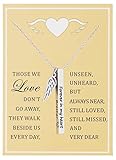 Ankiyabe Stainless Steel Memorial Necklace Forever in My Heart for Her