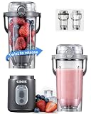 GDOR Portable Blender, Smoothie Blender Cordless, 2*23oz Cups, Auto Program