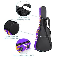Housse imperméable pour guitare acoustique avec double bandoulière et poche Motif rayures Vert, Multicolore 08, 42.9×16… - Les Beatles, Paul McCartney, John Lennon, RIngo Starr, George Harrison Housse imperméable pour guitare acoustique avec double bandoulière et poche Motif rayures Vert, Multicolore 08, 42.9x16… – Image 3