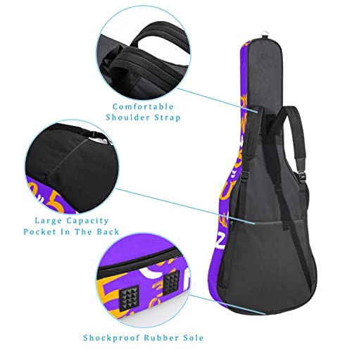 Housse imperméable pour guitare acoustique avec double bandoulière et poche Motif rayures Vert, Multicolore 08, 42.9×16… - Les Beatles, Paul McCartney, John Lennon, RIngo Starr, George Harrison Housse imperméable pour guitare acoustique avec double bandoulière et poche Motif rayures Vert, Multicolore 08, 42.9x16… – Image 4