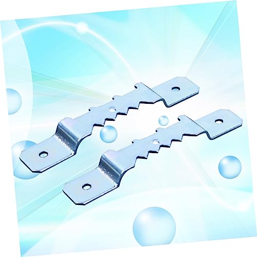Image of DOITOOL 20 Pcs Kit Picture Frame Hook Picture Hanging Hardware Double Hole Metal Hook Easel Jagged Iron
