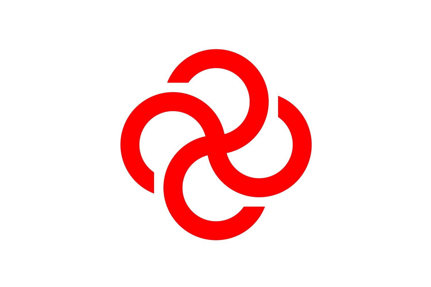 Drapeau Large Hanamaki Iwate 1954–2005 historique pour collectionneur
