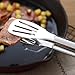2Pcs 12-Inch Cooking Tongs, Kitchen Tongs Stainless Steel, Heat Resistant BBQ Tongs Set for Cooking, Serving, Barbecue, Buffet, Salad, Ice, Oven