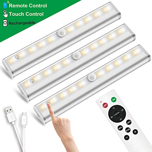 Anbock Wireless Under Cabinet Lighting Remote Control LED Closet Light Under Counter Lighting