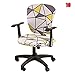 Produktbild Gelentea Stuhlhusse, Bedruckt, Computerstuhl-Bezug, elastisch, geteilter Stuhlbezug, für Zuhause, Büro, Schreibtischstuhl, Sitzkissen, Stuhl-Schonbezüge 10