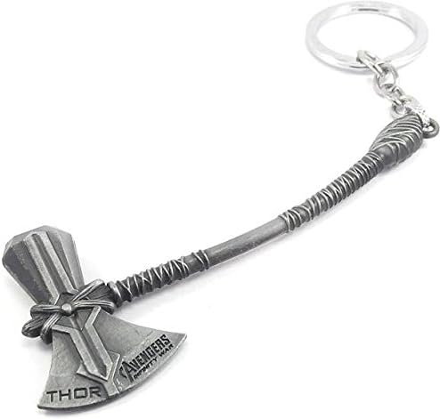 MorningVale Metal Keychain (Axe, Silver)