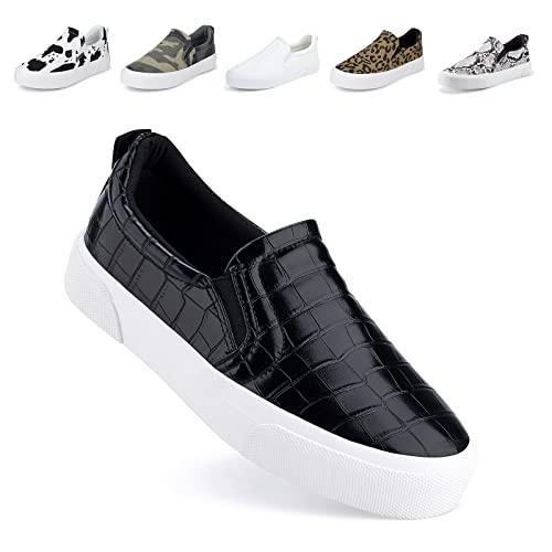 JENN ARDOR Slip On Sneakers Women Comfortable Walking Slip On Shoes Women Memory Foam Womens Fashion Loafers for Women Casual Shoes for Women Flats