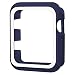iiteeology Compatible for Apple Watch 42mm, Rugged Slim Protective Case for iWatch Series 3/2/1 (Navy/White)