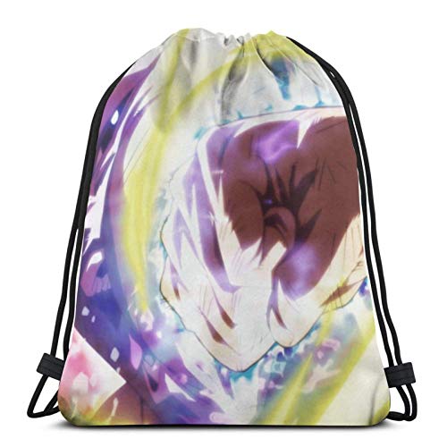LREFON Mochila con cordón Jiren Ultra Instinct Lockser  Juvia Training Gymsack