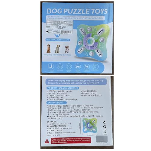 Skrtuan Hundespielzeug Intelligenz,Hundespielzeug Katzenspielzeug Intelligenz,Interaktives Hundespielzeug für Hunde,Erbrechen verhindern Intelligenzspielzeug für Hunde