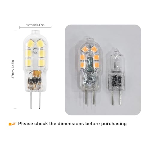 Amazing power G4 LED Bulb, 12V Bi Pin 20W Halogen Bulb Replacement, NOT Dimmable,Daylight White 6000K, 5-Pack