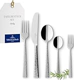 Villeroy & Boch – Blacksmith Besteckset 60 tlg. Silber/Platin, Spülmaschinenfest, Rostfrei, Besteck Set 60 teilig, Essbesteck, Gabel, Messer, Löffel, Essbesteck Set, Edelstahl