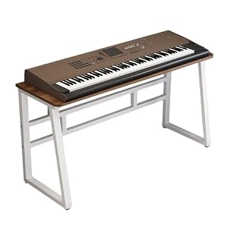 Support de clavier professionnel robuste avec structure stable pour adultes et jeunes musiciens de piano électrique H Stand avec support épais (130 x 40 x 67 cm) - Les Beatles, Paul McCartney, John Lennon, RIngo Starr, George Harrison