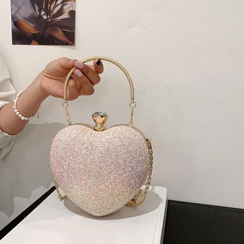Sac de cœur paillettes : l'accessoire chic sans compromis de confort - 3