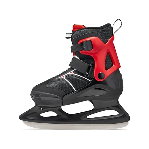 Bladerunner Micro XT Ice Schlittschuh Grössenverstellbar, Jungen, Schwarz/Rot, 29-34