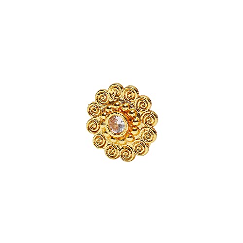 Indie Yellow Floral Nose Pin