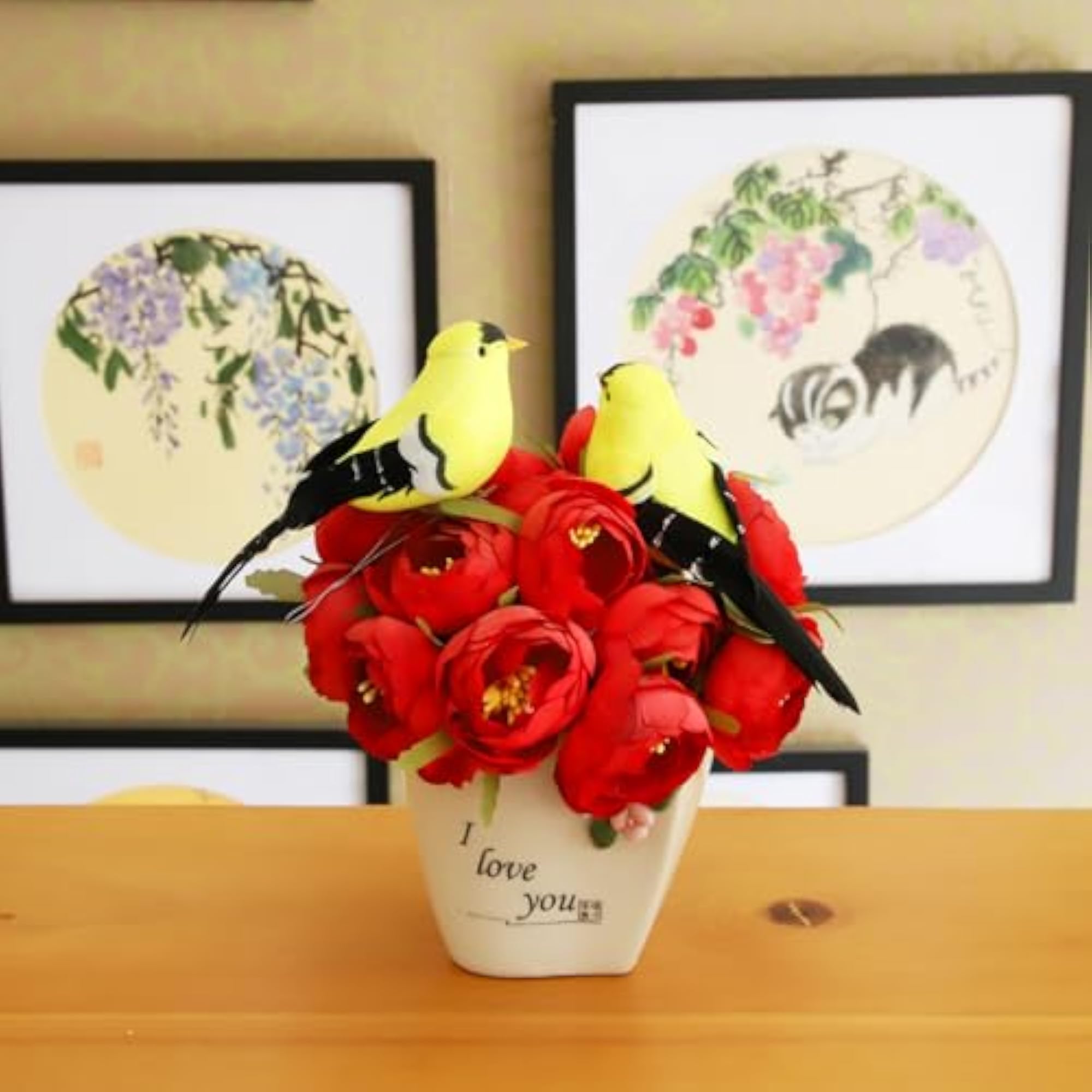 Realistic Artificial Birds for Decoration and Crafts