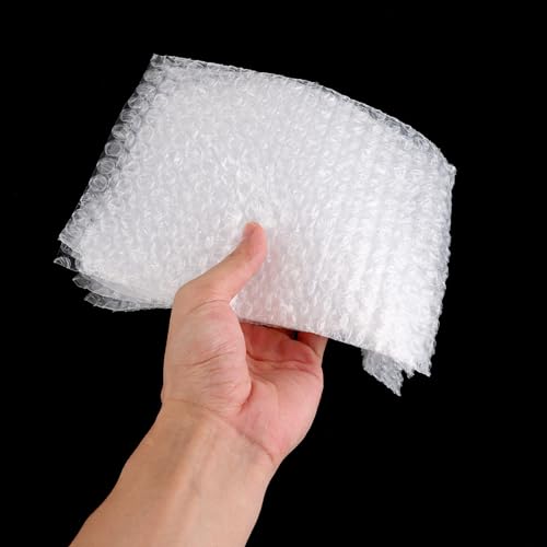 LOLYSIC 200 Stück Luftpolsterbeutel 15 x 20 cm Transparent,Bubble Wrap Polsterfolie,Luftpolstertaschen Knallfolie für Umzug und Versand Verpackung
