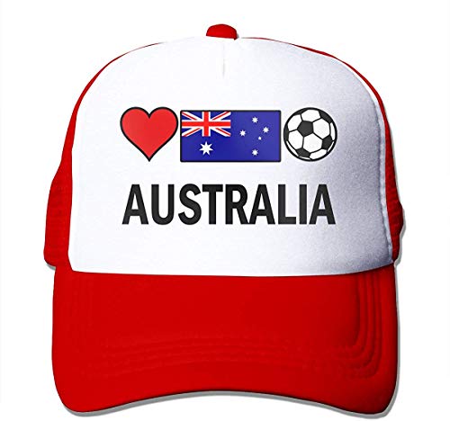 Preisvergleich Produktbild Australien-Fußball-Fußball-justierb... Ineinander greifen-Fernlastfahrer-Baseballmütze... / Frauen-Hip-Hop-Hut schön 8235