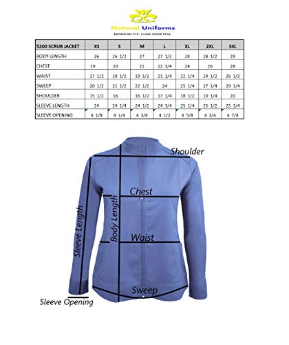 Natural Uniforms Women's Ultra Soft Front Zip Warm-Up Scrub Jacket