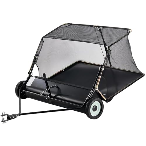 KARHDIR 52 in Tow Behind Lawn Sweeper, 26 cu.ft. Large